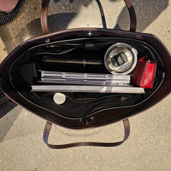 Coach City Tote Bag CCE69 Signature Canvas Halloween Ghost Print Walnut Large - Picture 10 of 11